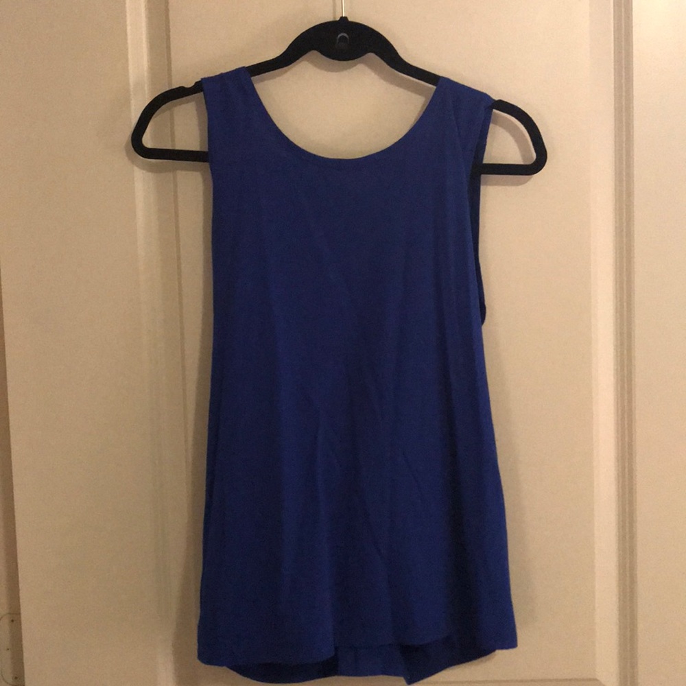 Fabletics Blue Backless Tank